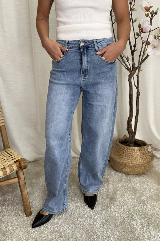 A-bee - Freja G2352 - Light Blue Denim Jeans 