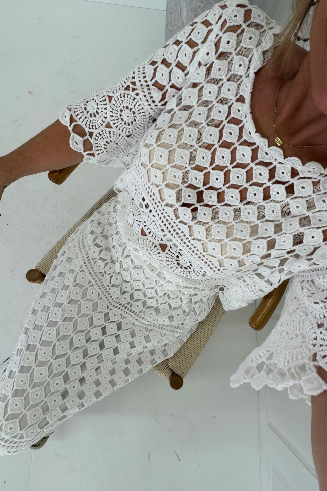 A-Bee - Jolene Skirt - White Nederdele 