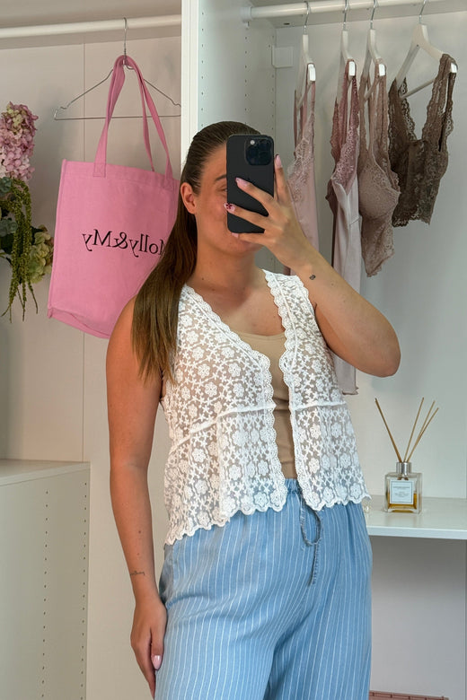 A-bee - Julina Top - White Toppe 