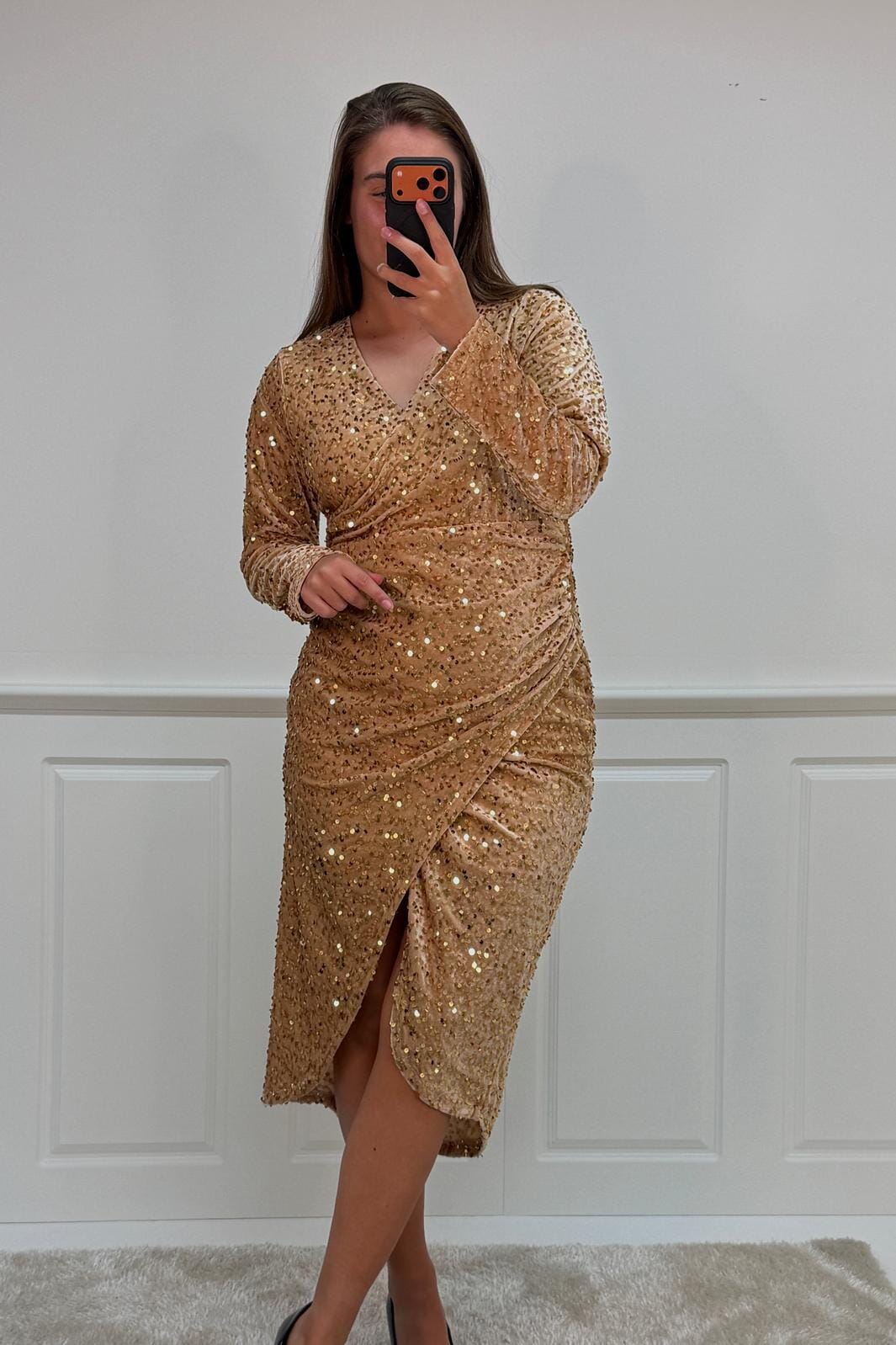 A-bee - Julittadress - Gold Kjoler 