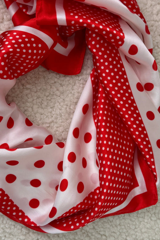 A-bee - Leonora Scarf - Red Tørklæder 