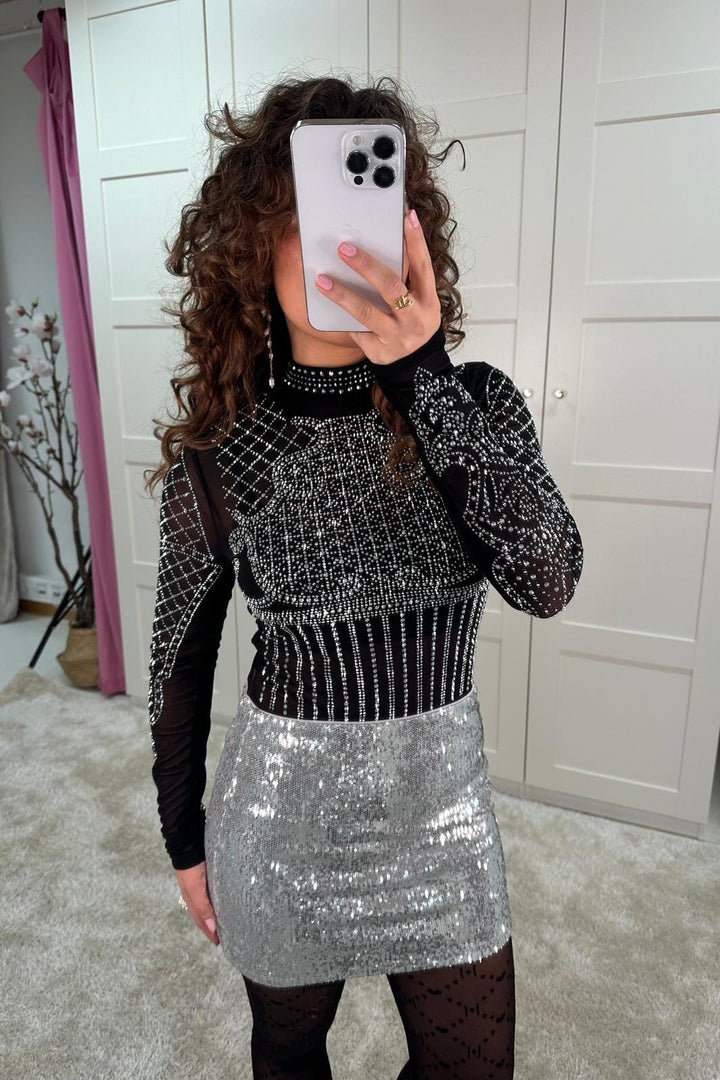 A-bee - Magdalena Bodysuit - Black Bodystockings 