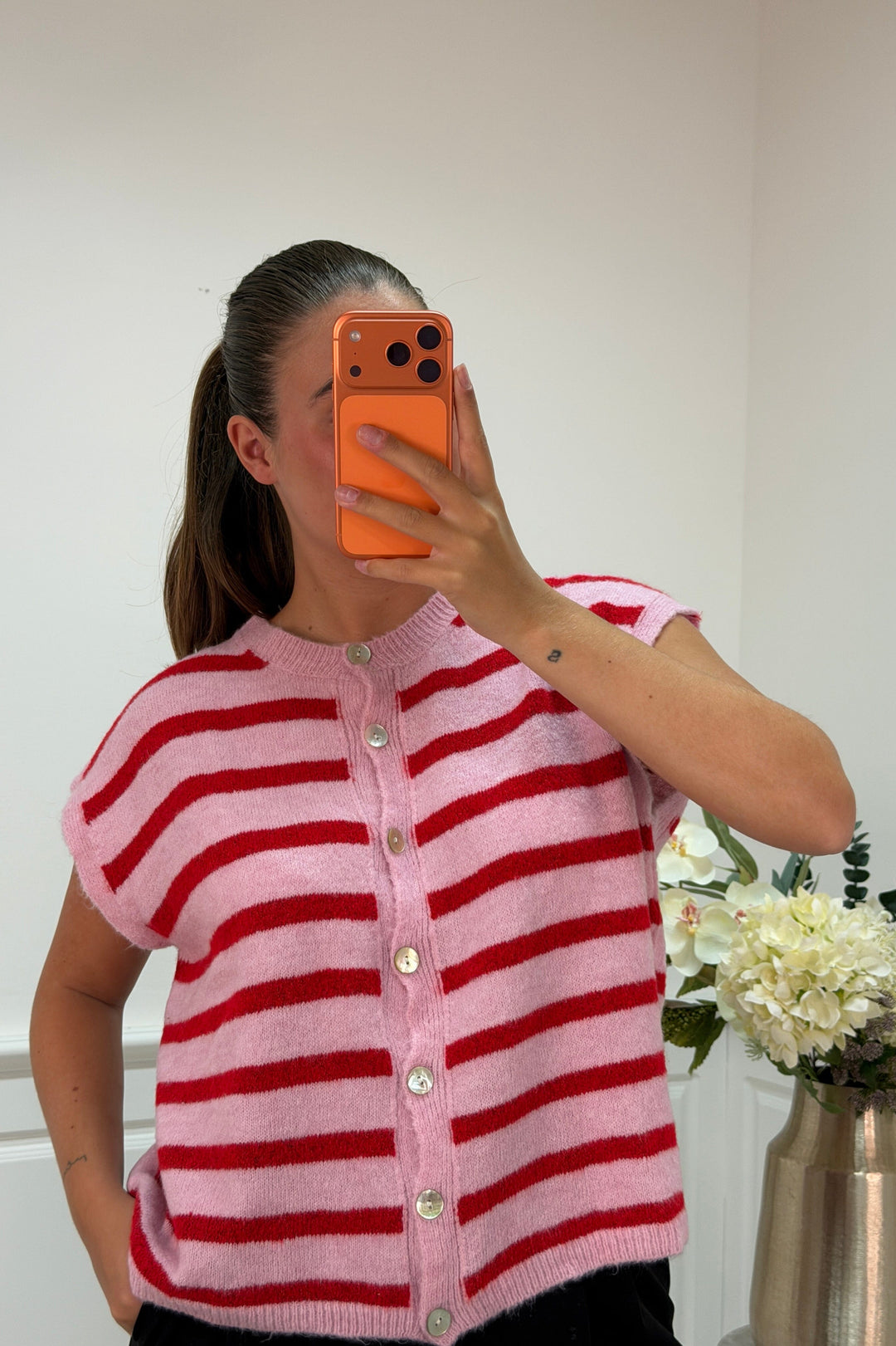 A-bee - Molly Vest - Red Veste 