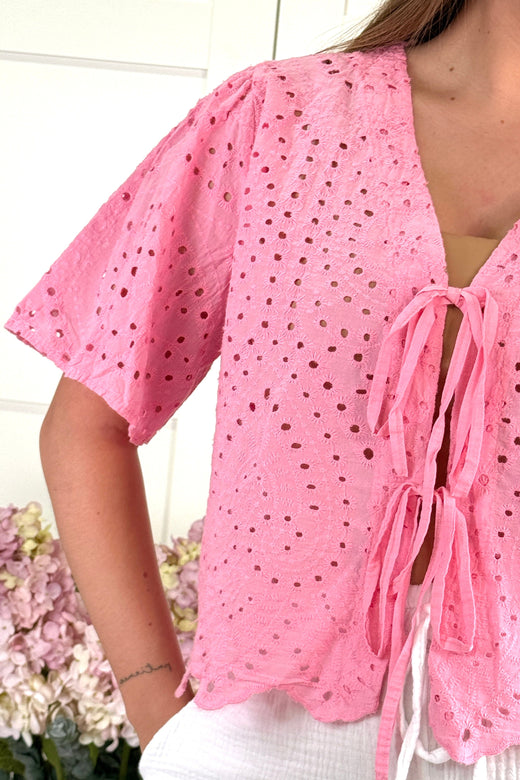 A-bee - Nicoline Bluse - Pink Bluser 