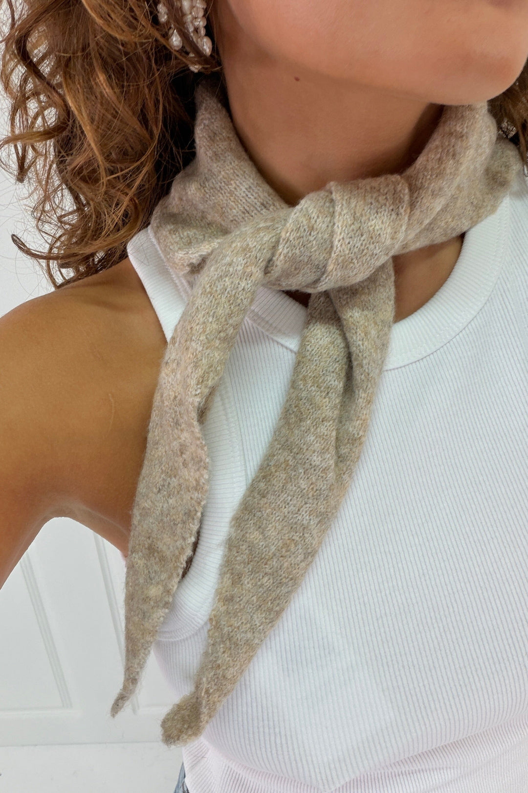 A-bee - Noelia Scarf - Taupe Tørklæder 