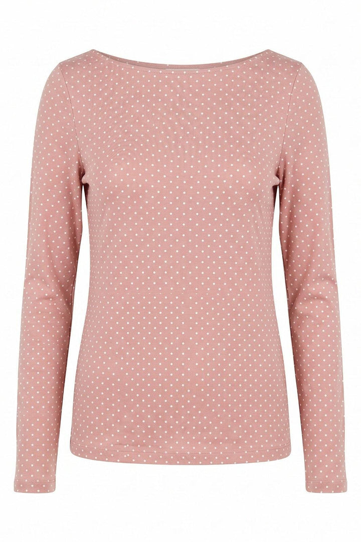 A-Bee - Poppy 97201 - Pink With White Polka Dot Bluser 