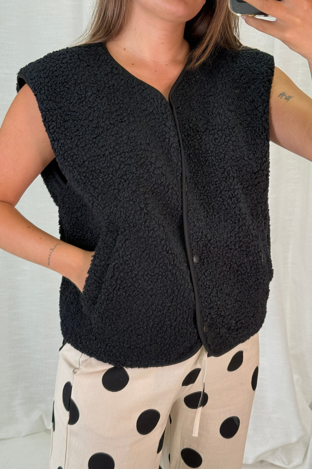 A-bee - Rebekka Vest - Black Veste 