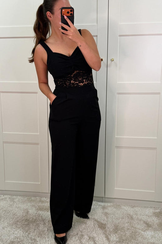 A-bee - Rivella Jumpsuit - Black Buksedragter 