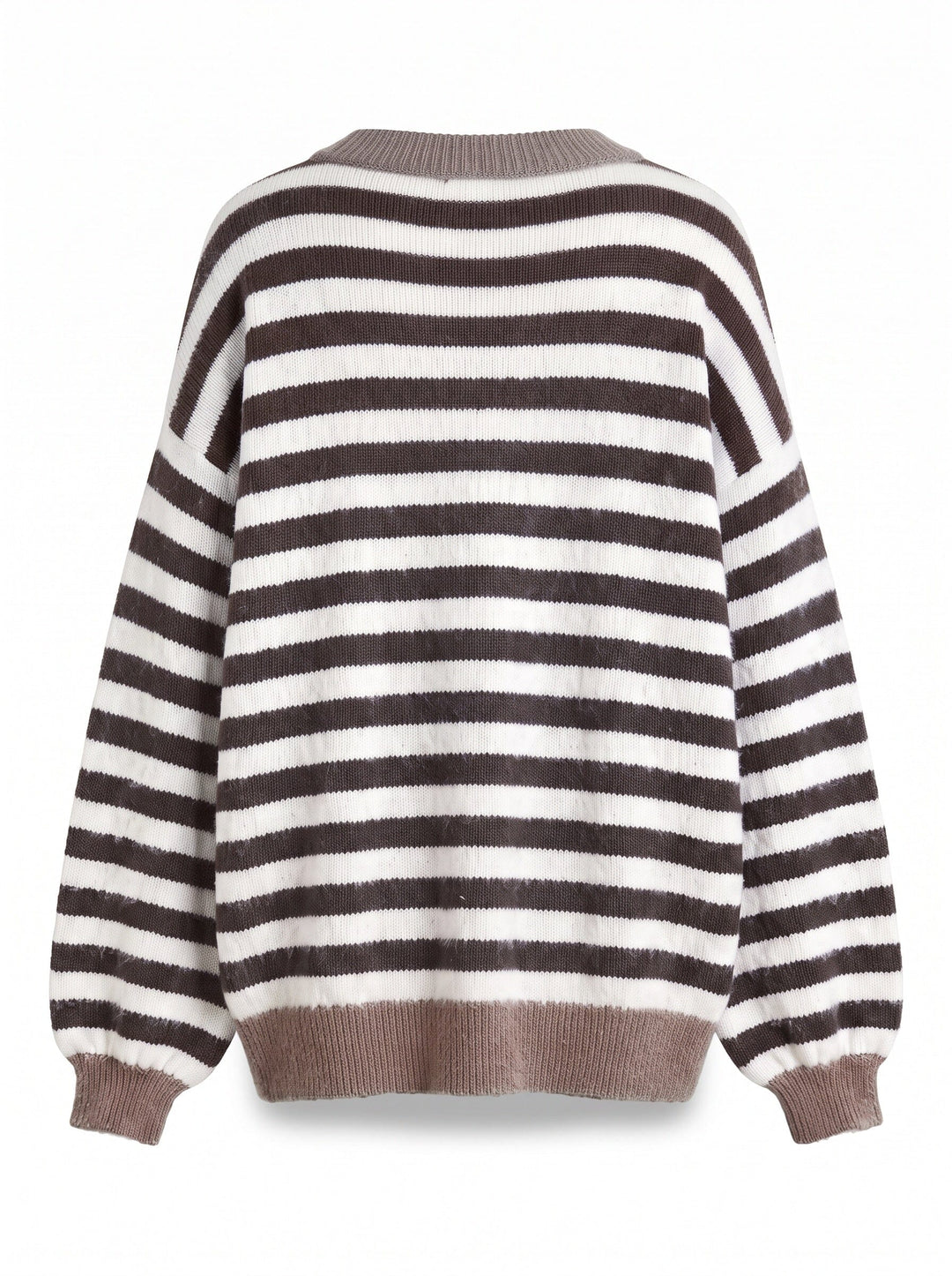 A-Bee - Savannah W6038 - Brown / Taupe Stripe Strikbluser 