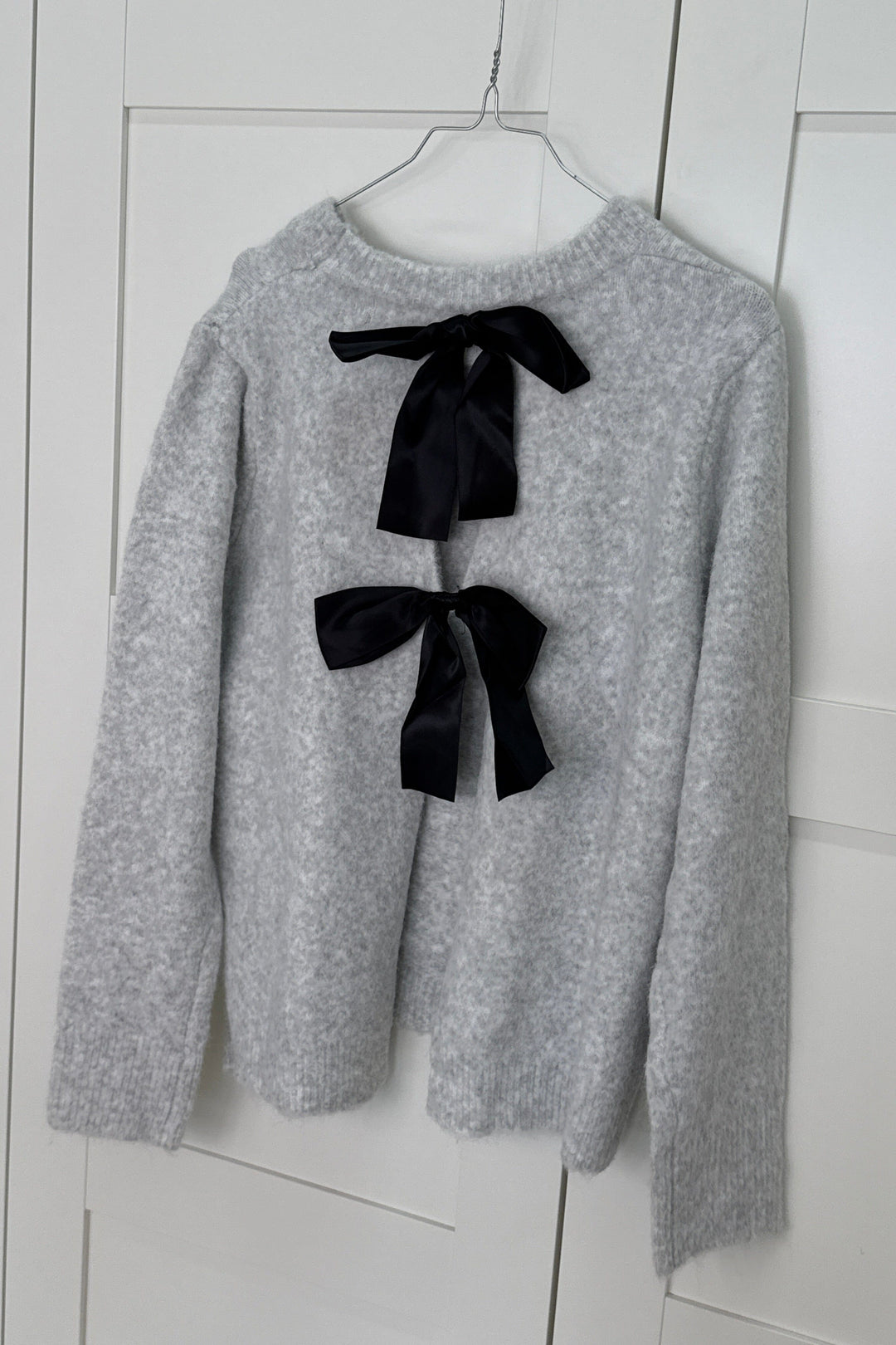 A-bee - Tina Striktrøjer - Light grey Strikbluser 