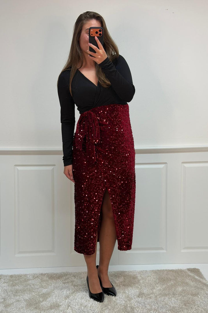 A-bee - Viviana dress - Burgundy Kjoler 