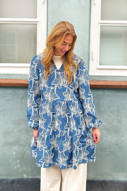 A-View - Adina Dress AV7098 - 286 - Denim Blue Kjoler 