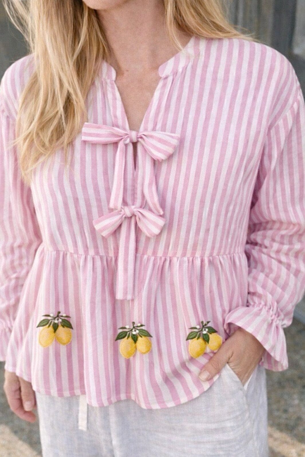 A-View - Alize Blouse AV8093 - 107 - Rose/Yellow Bluser 