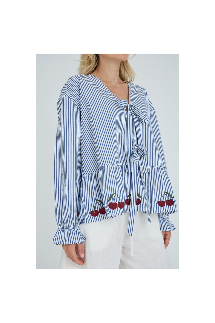 A-View - Alize Blouse AV8093 - 112 - Blue/White Stribe