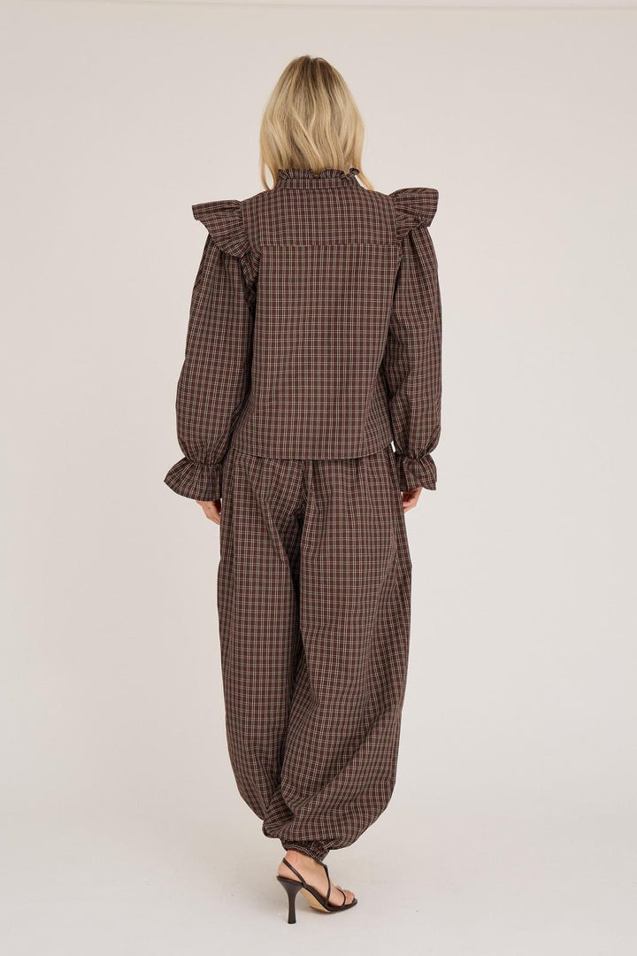 A-View - Darcy Pants AV8187 - 156 - Brown/Sand Bukser 