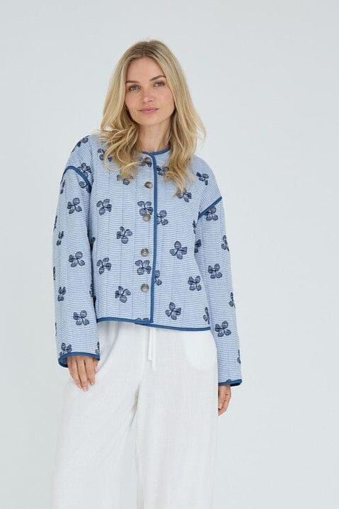 A-View - Fina Jacket AV8040 - 181 - Blue/Off White Jakker 