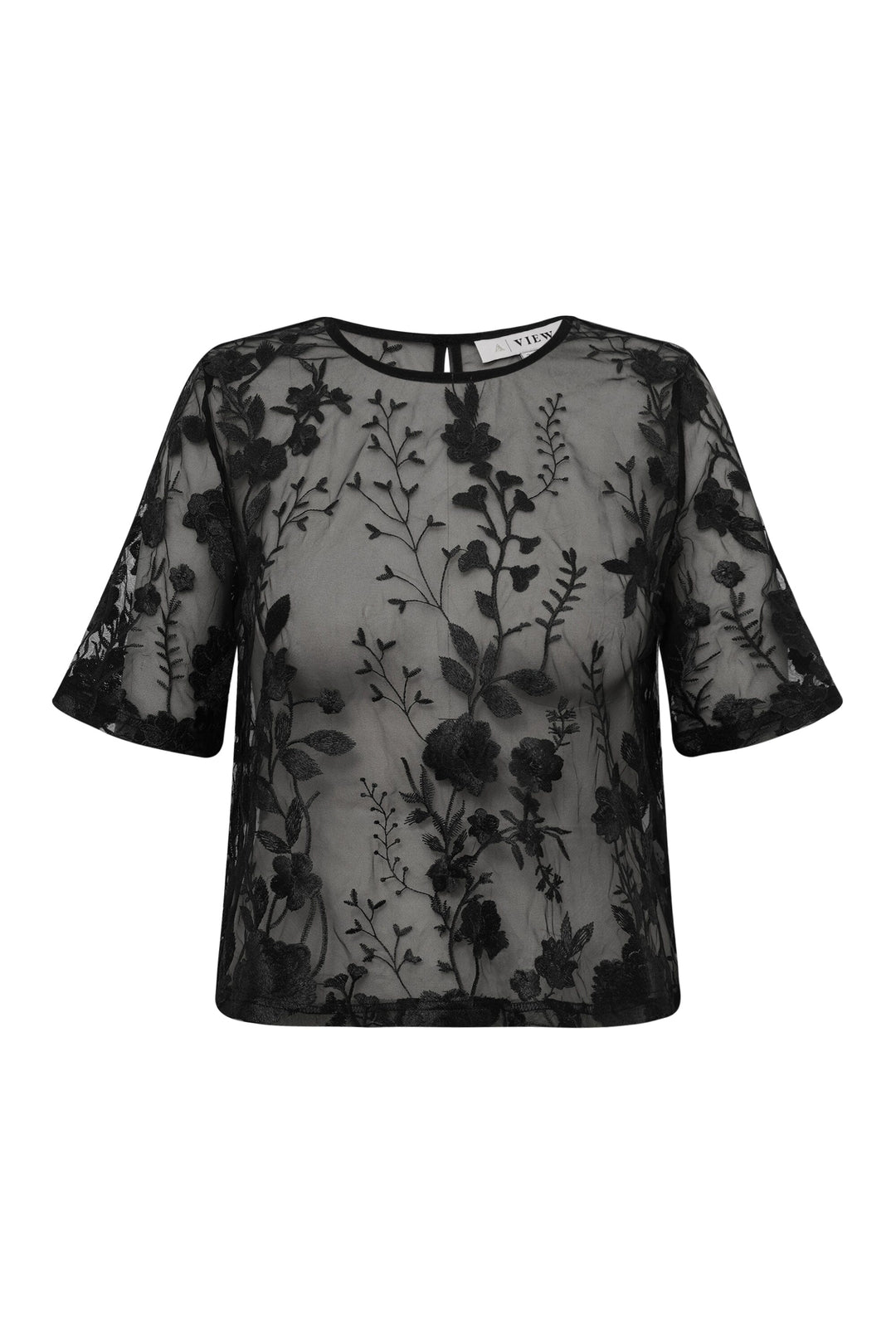 A-View - Fuschia Blouse AV4881 - 999 - Black Bluser 