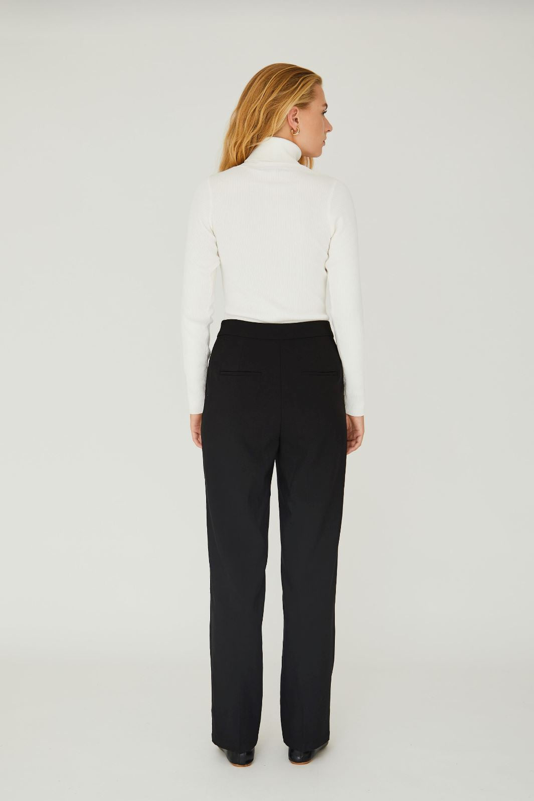 A-View - Rib Rollneck Blouse - 005 Off White
