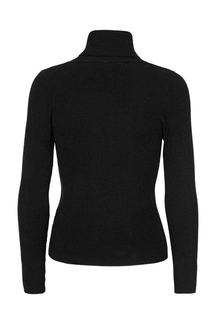 A-View - Rib Rollneck Blouse - 999 Black