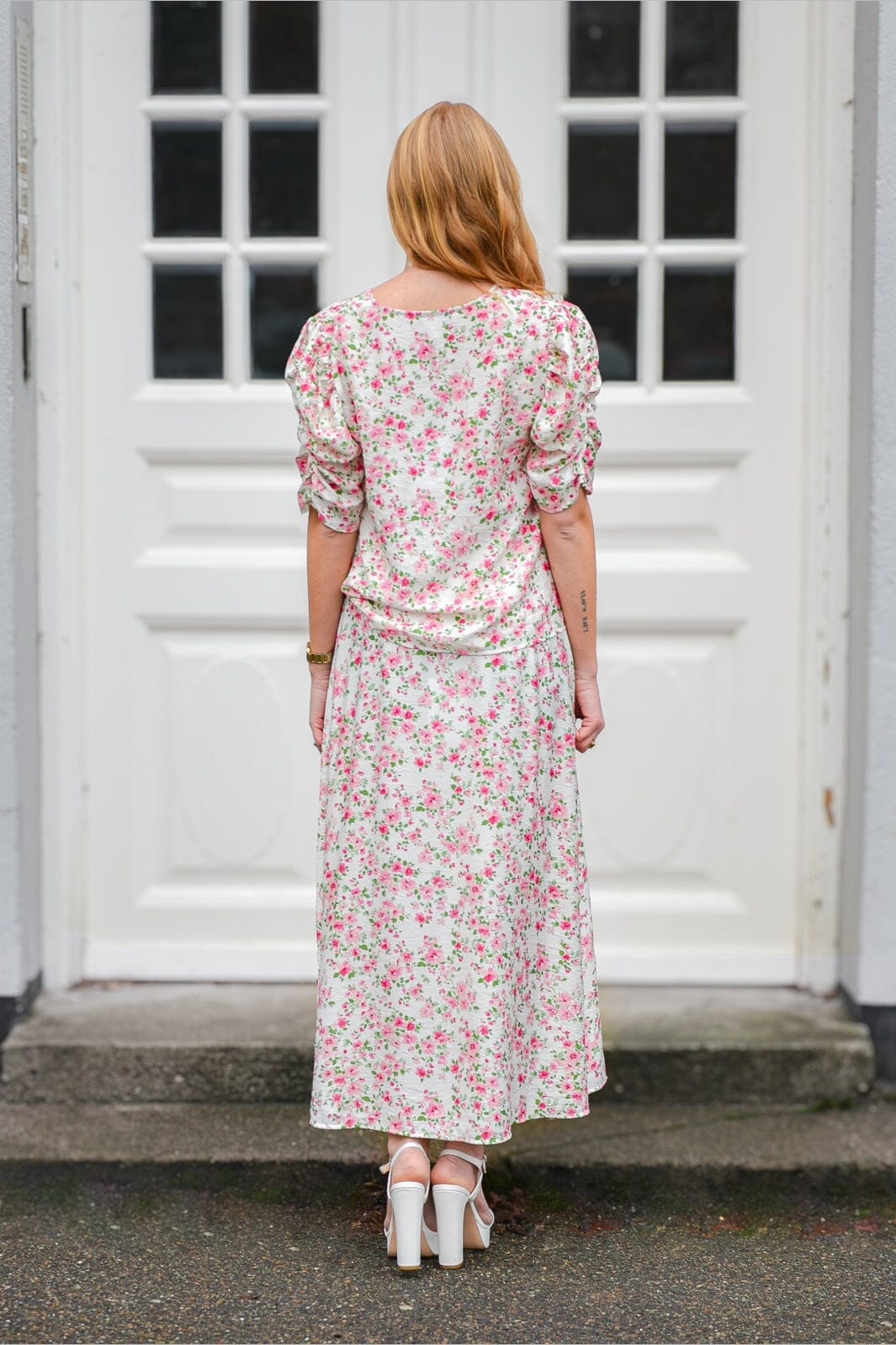 A-View - Sindrella Print Blouse AV8305 - 199 - White/Pink