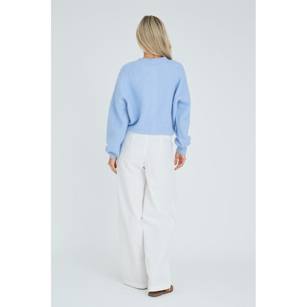 A-View - Soft Knit Cardigan AV7074 - 282 - Light Blue Cardigans 