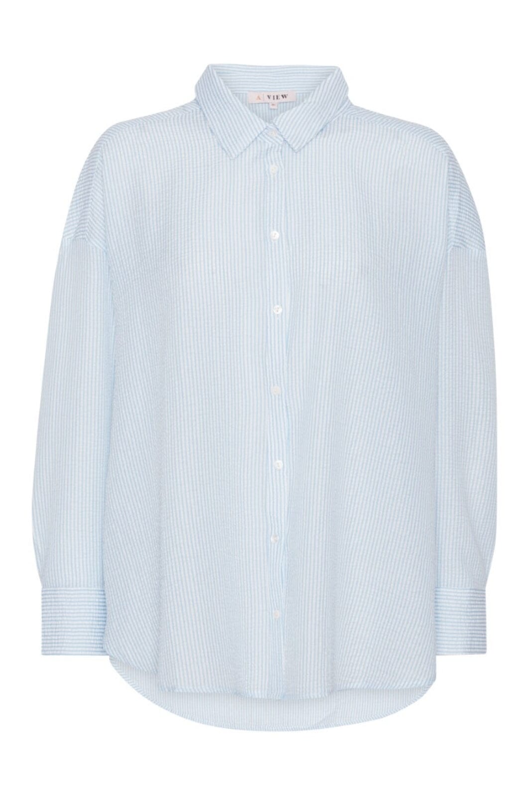 A-View - Sonja Shirt - 112 Blue/White Stribe