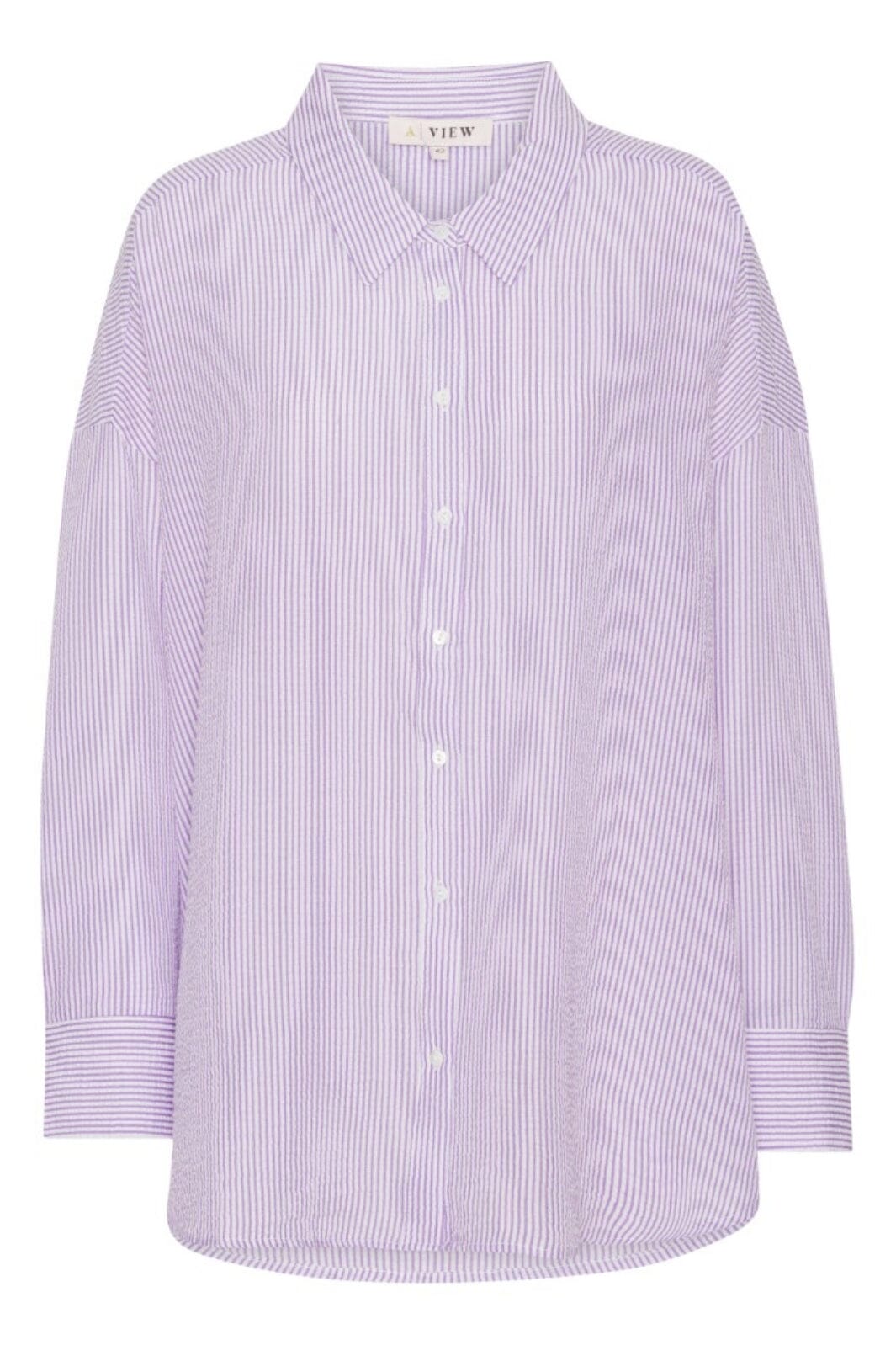 A-View - Sonja Shirt - 116 Purple/White