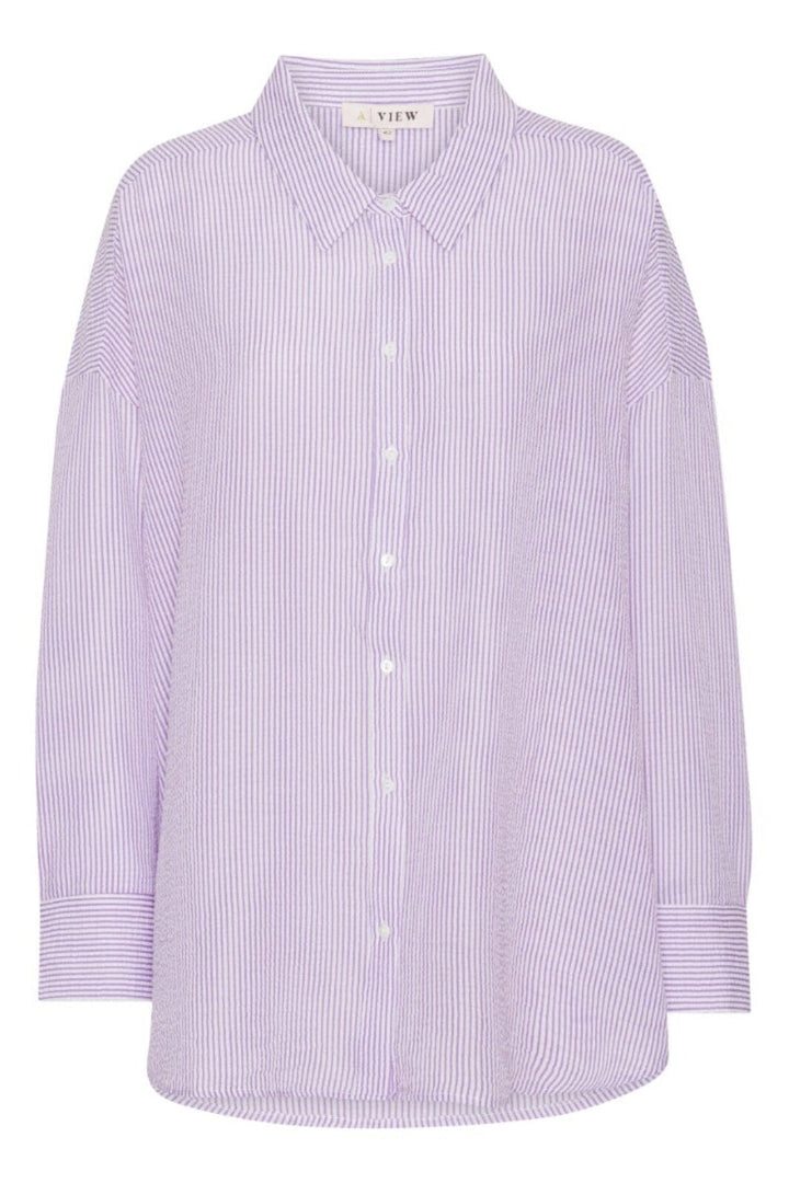 A-View - Sonja Shirt - 116 Purple/White