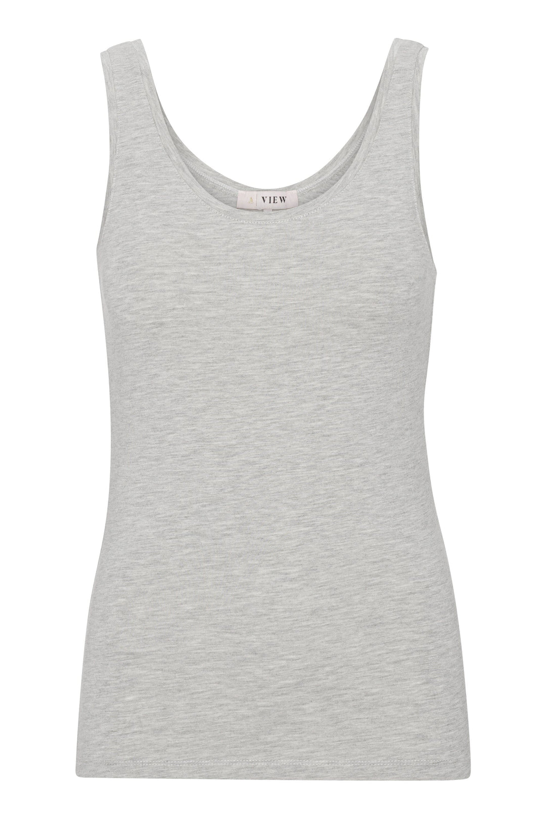 A-VIEW - Stabil Tank Top - 055 Light Grey Melange