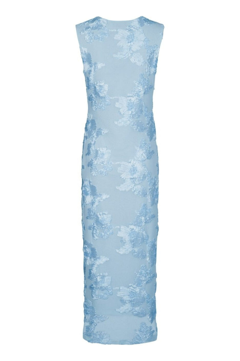 Forudbestilling - Neo Noir - Tiranna Big Flower Mesh Dress 166824 - 145 - Light Blue
