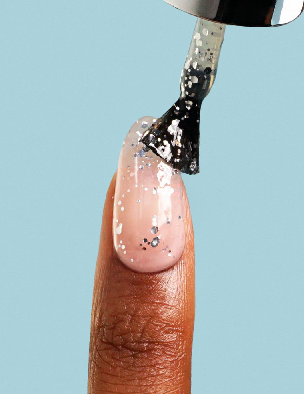Le Mini Macaron - Single Gel Top Coat TOP002 - Silver Glitter