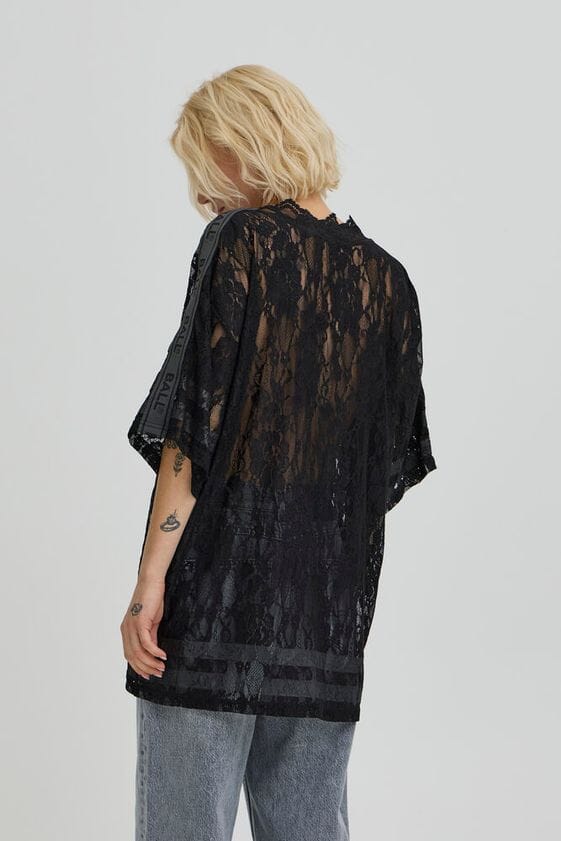 Ball - Bafine Lace Oz Tee 50408068 - 193911 - Black T-shirts 