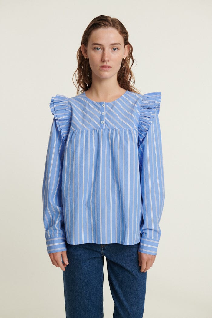 Basic Apparel - Candy Blouse BA423-01 - 757 Quiet Harbor