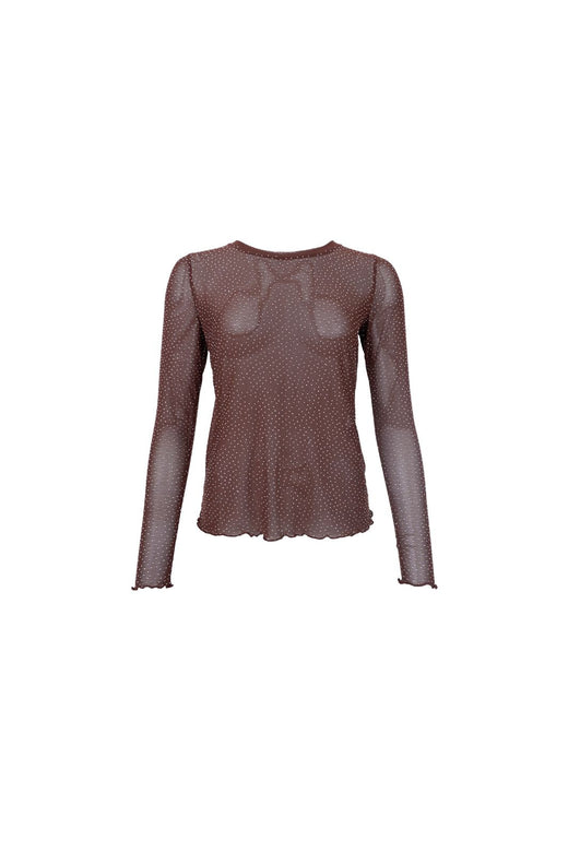 Black Colour - Bcalexis Blouse W/Stones 40746 - Shirts,Mesh & Basic Blouses - Hunter Green