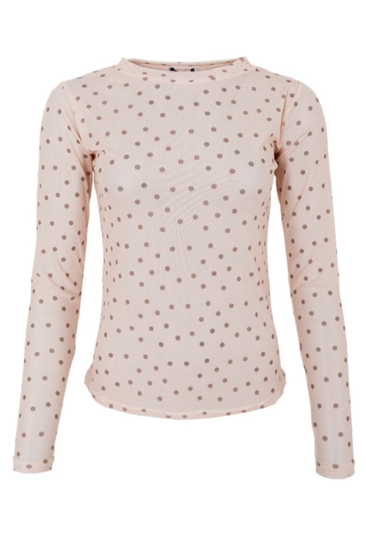 Black Colour - Bcannie Mesh Blouse 3846 - Shirts - Powder Dot Bluser 