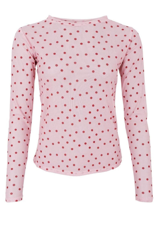 Black Colour - Bcannie Mesh Blouse 3846 - Shirts - Rose Dot Bluser 