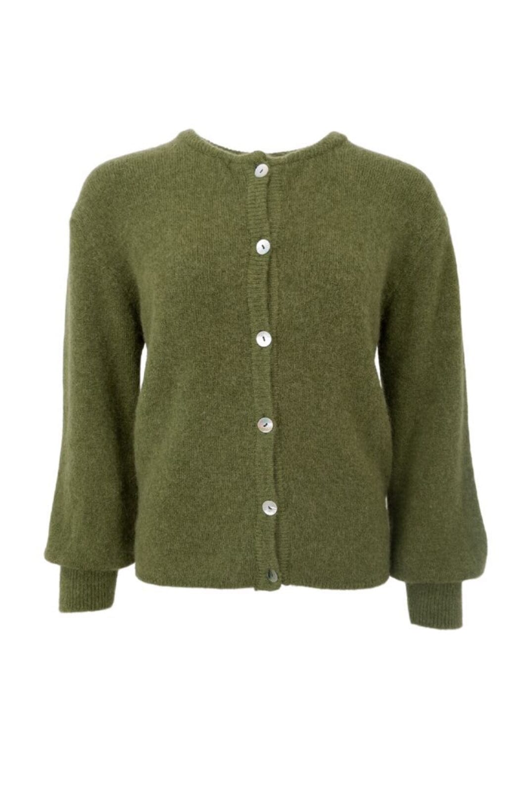 Black Colour - Bcbella Knit Cardigan 1205 - Moss Green Cardigans 