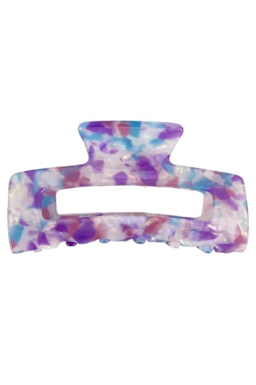 Black Colour - BcBerlin Crystal Hair Claw - Blue/Purple Multi Hårspænder 