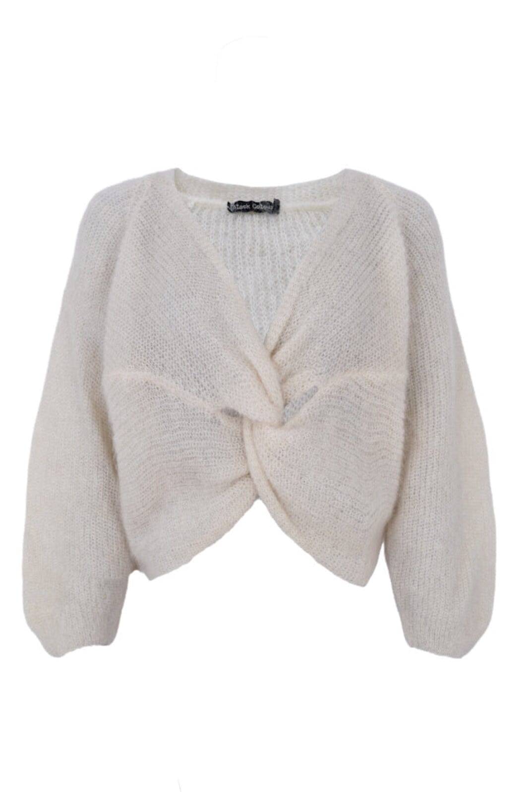 Black Colour - Bcbjoerk Cross Jumper 1255 - Off White Strikbluser 