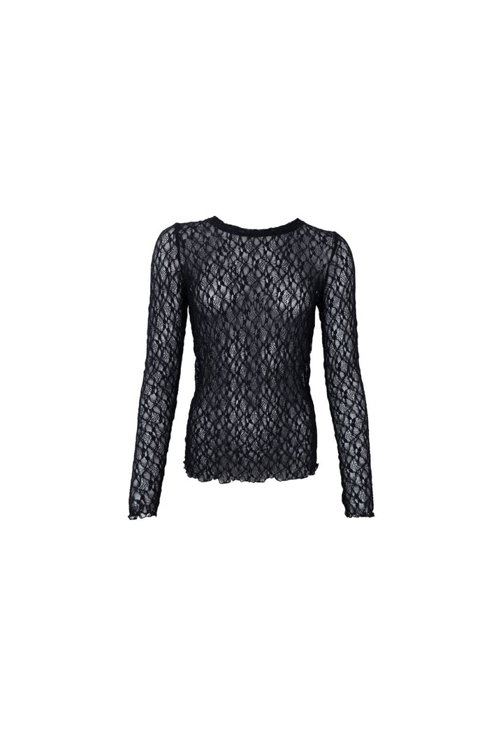 Black Colour - Bccecily Lace Blouse 41288 - Shirts - Navy