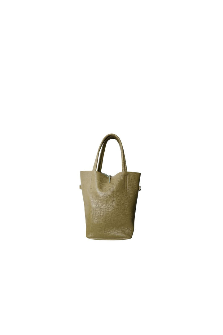 Black Colour - Bcchristy Mini Leather Totebag 9375 - Olive Dust