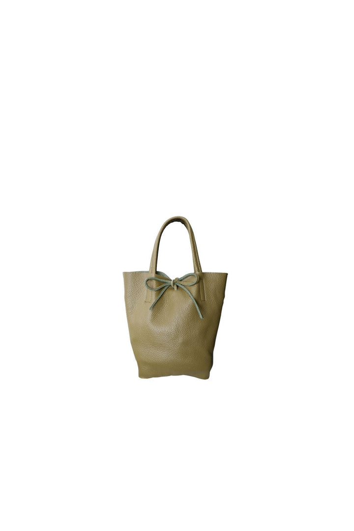 Black Colour - Bcchristy Mini Leather Totebag 9375 - Olive Dust