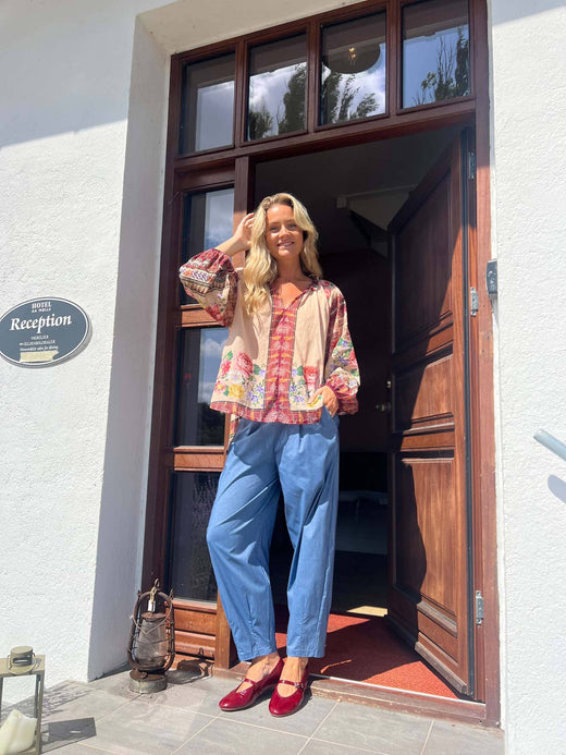 Black Colour - Bcdavina Barrel Pant 40900 - Lt. Denim Melange Bukser 