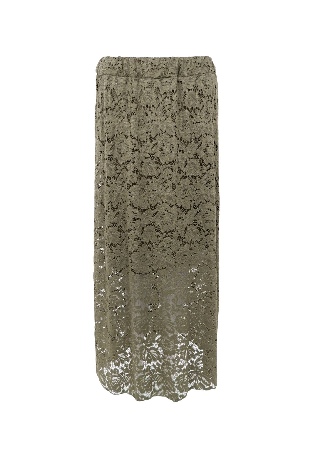 Black Colour - Bcdebbie Lace Skirt 41080 - Army