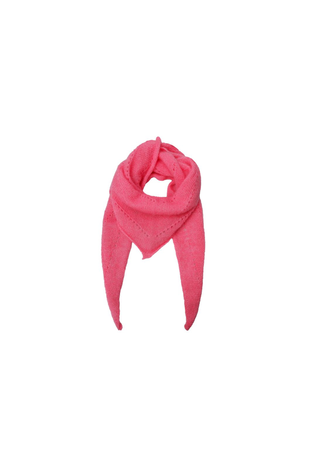Black Colour - Bcdell Knitted Mini Scarf 208327 - Raspberry