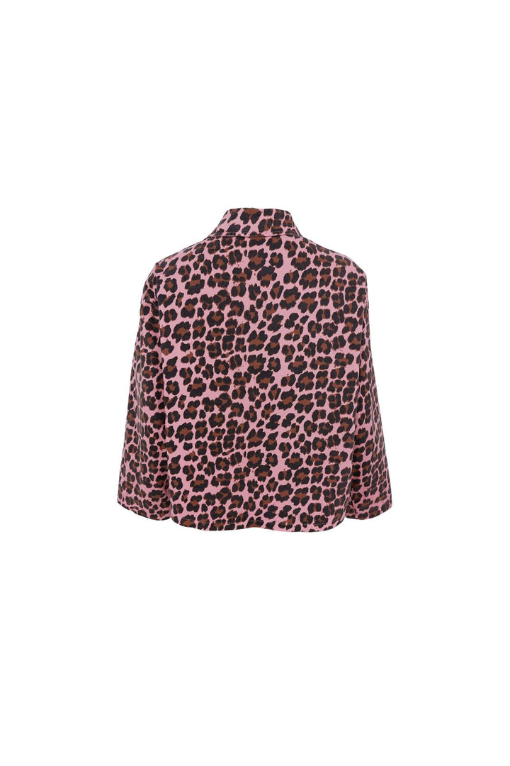 Black Colour - Bcellie Shirt Jacket 41101 - Pink Leo
