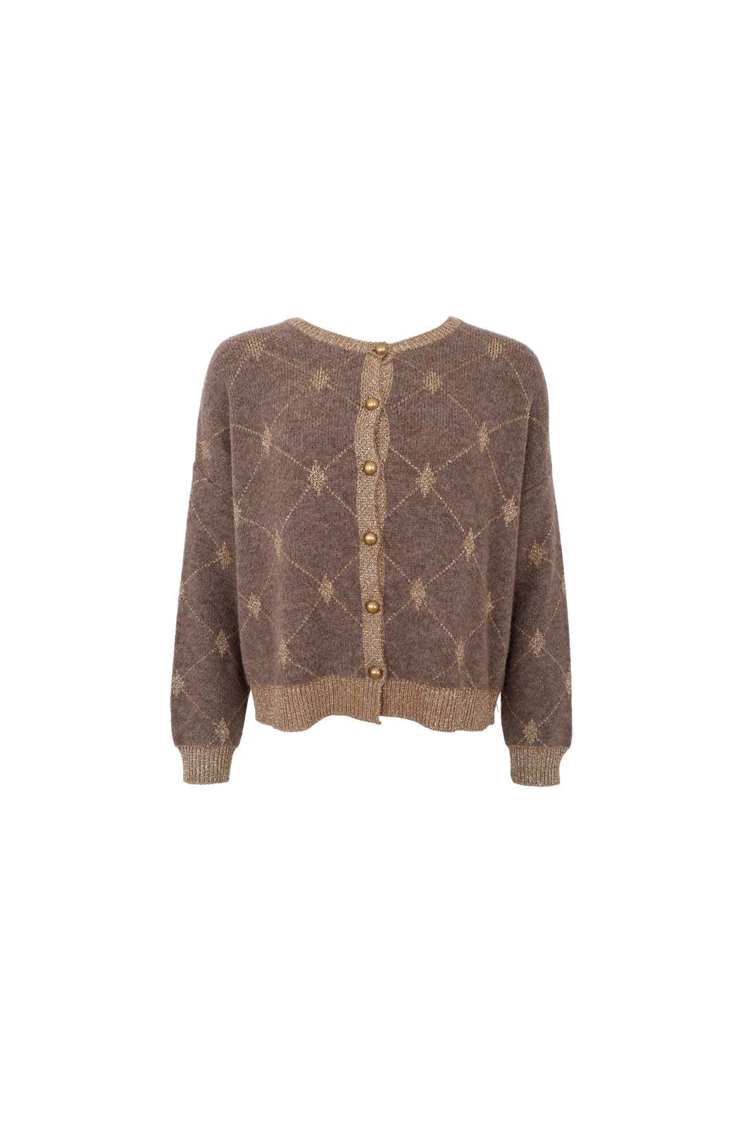 Black Colour - Bcelva Knit Cardigan 1228 - Taupe