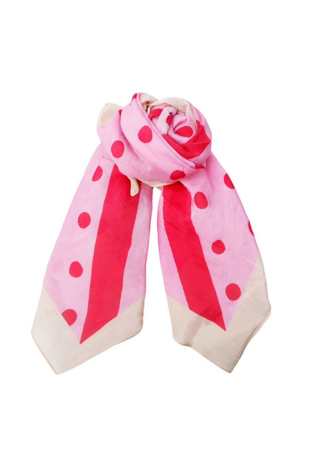Black Colour - Bcestelle Mini Scarf 3658 - Pink