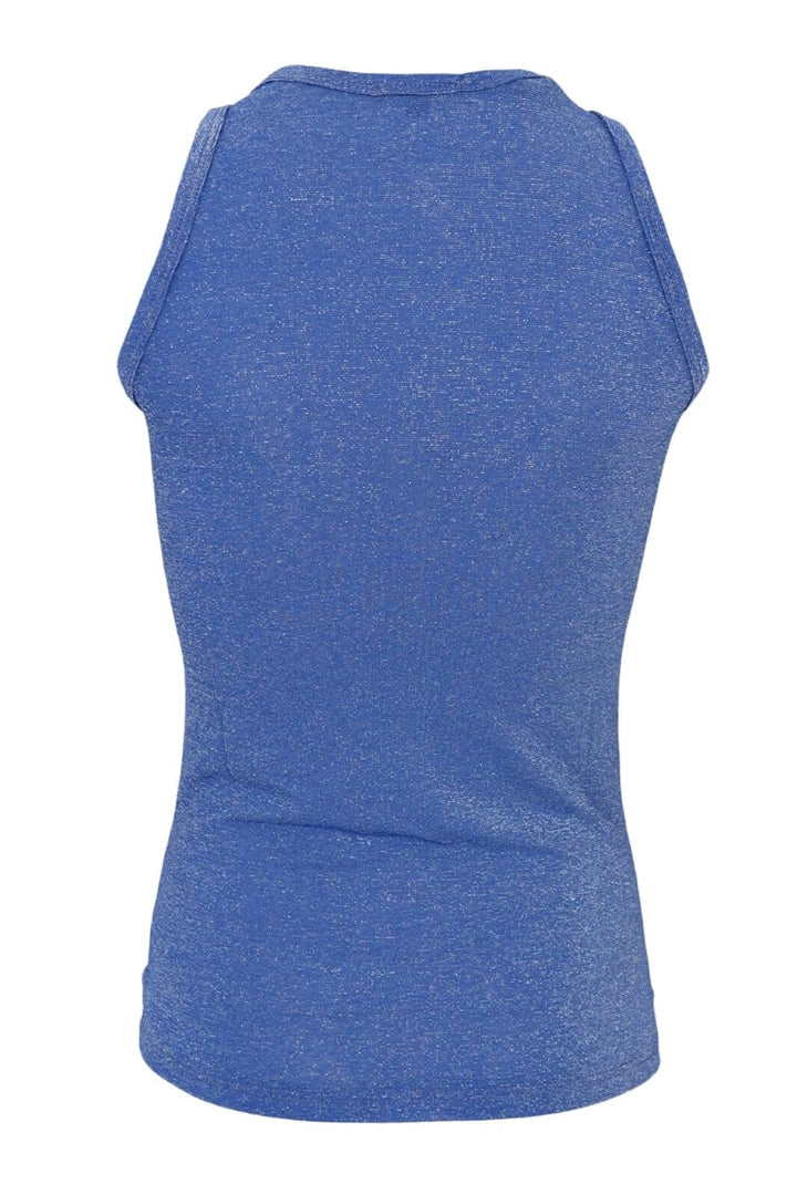 Black Colour - Bcfaye Lurex Top - Sky Blue