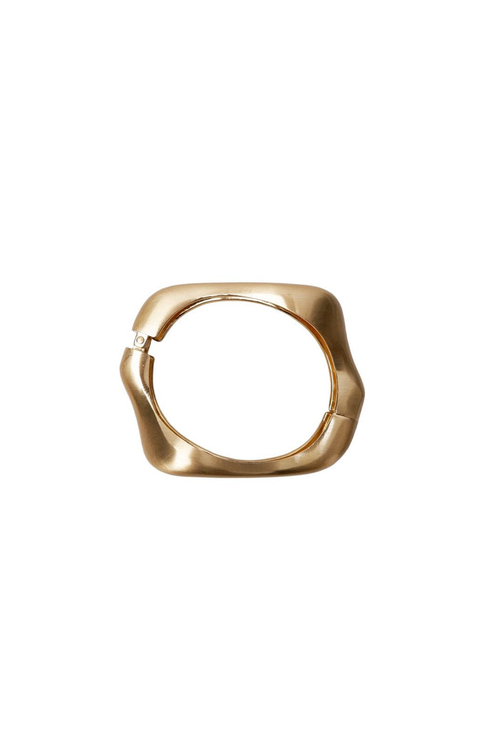 Black Colour - Bcflow Matt Bangle 4524 - Matt Golden Coloured